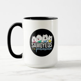 Samoyeds från Peninsulans logotyp Mugg