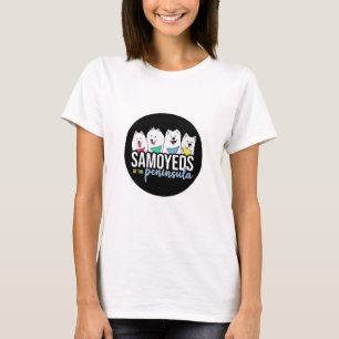 Samoyeds från peninsulans logotyp t shirt