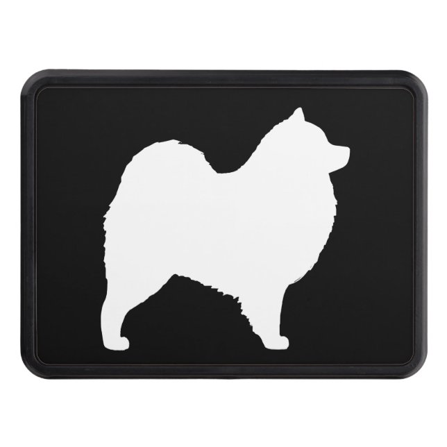 SamoyedSilhouette Skydd För Dragkrok (Framsidan)