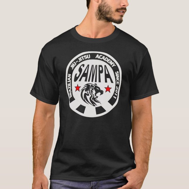 Sampa brasiliansk Jiu Jitsu akademi Tee (Framsida)