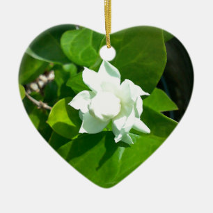 Sampaguita jasminblomma julgransprydnad keramik