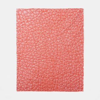 Sample of orange leather upholstery textureabstrac fleecefilt