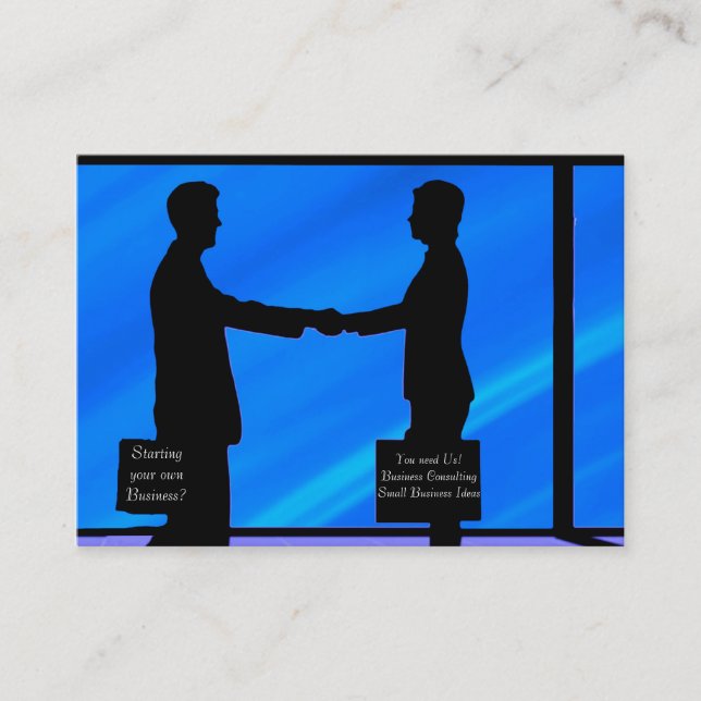 Samråd med affärskort visitkort (Framsida)