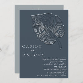 Sämre, lätt präglat tropiskt löv i ett och samma inbjudningar