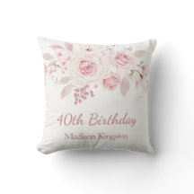 Sämre Rosa Blommigt 40:e födelsedag Party Gift