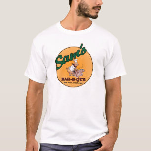 Sams BBQ-Utslagsplats-Skjorta (w-/BBQgrisen) Tee Shirt