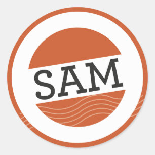 Sam's Kuvert Seal Sticker Runt Klistermärke
