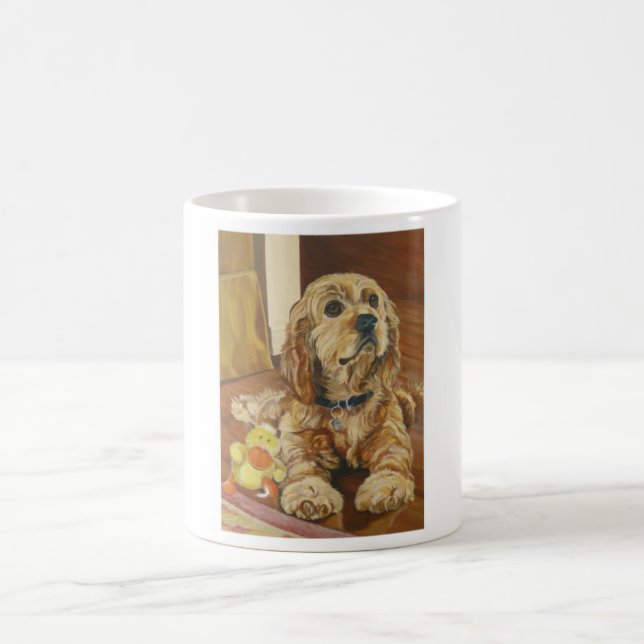 Sämskskinns- cockerspanielSpaniel Kaffemugg (Center)