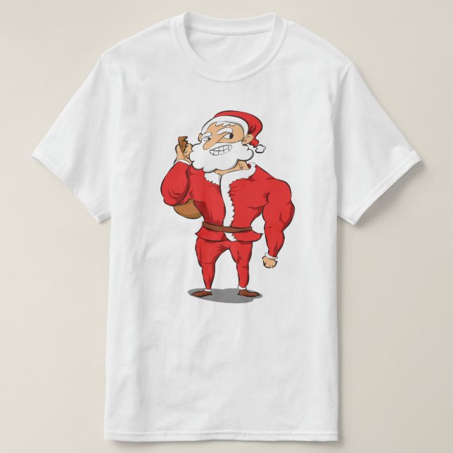 Sämskskinns- Santa julidrottshall T Shirt (Design framsida)