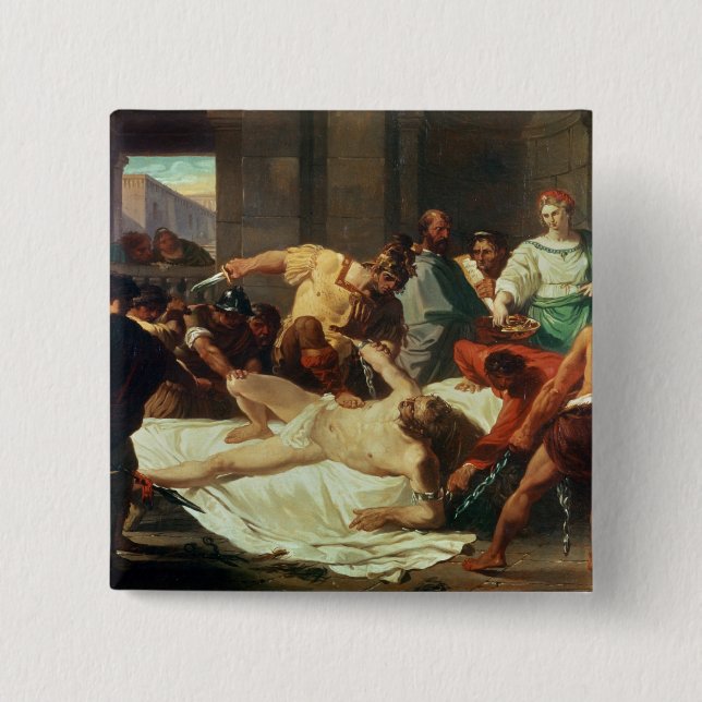 Samson förrådde vid Delilah (olja på kanfas) Knapp (Framsida)