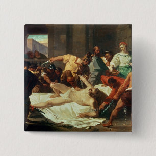 Samson förrådde vid Delilah (olja på kanfas) Knapp