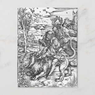 Samson lejon, 1496-98 vykort