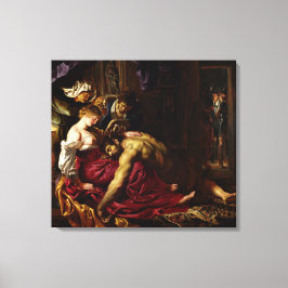 Samson och Delilah av Peter Paul Rubens Canvastryck