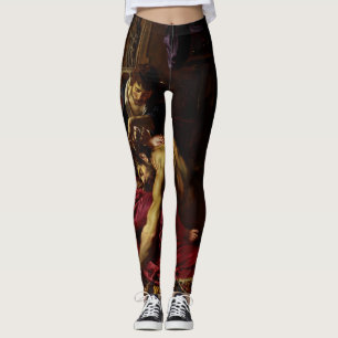 Samson och Delilah av Peter Paul Rubens Leggings