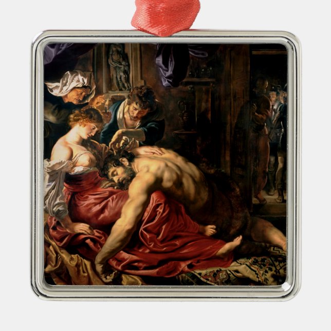Samson och Delilah, c.1609 Julgransprydnad Metall (Framsidan)