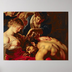 Samson och Delilah, c.1609 Poster