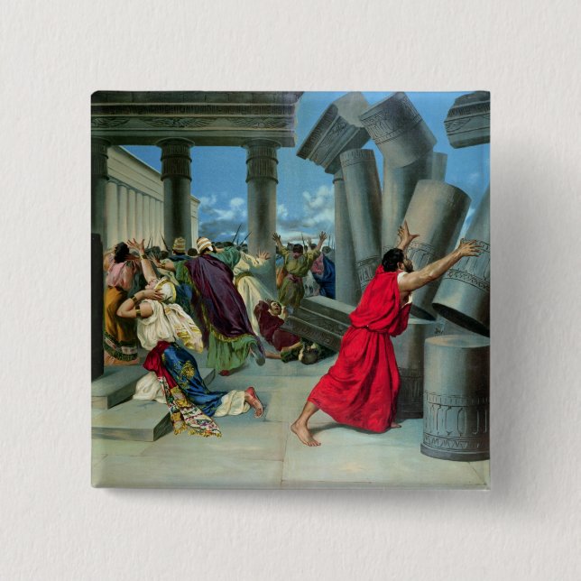 Samson och Delilah Knapp (Framsida)