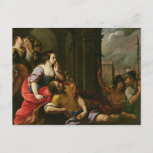 Samson och Delilah Vykort