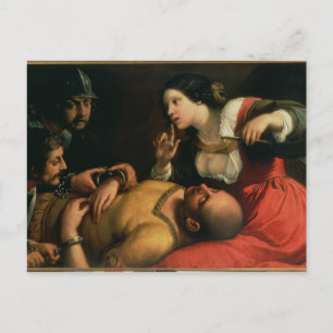 Samson och Delilah Vykort