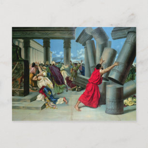 Samson och Delilah Vykort