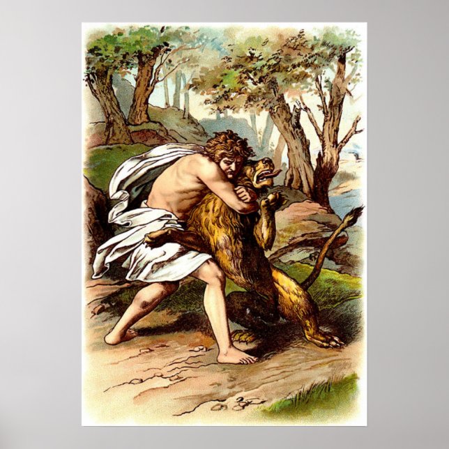 Samson och Lejonare Poster (Framsidan)