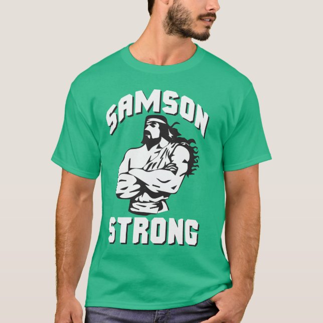 Samson Strong - Bodybuilding Tee (Framsida)