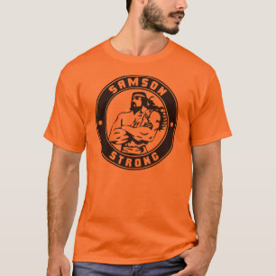 Samson Strong - Bodybuilding Vapensköld Tee Shirt