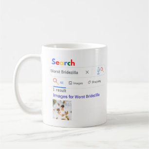 SÄMST BRUDZILLA Rolig FOTO present till Bruden Kaffemugg
