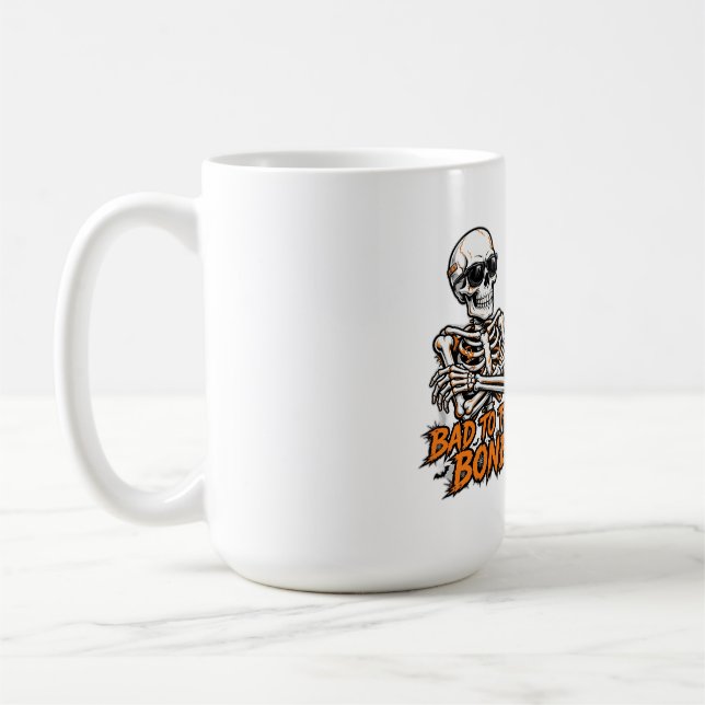 Sämst till bones skelett kaffemugg (Vänster)