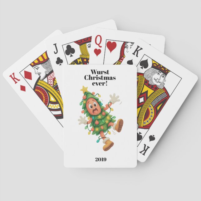 Sämsta jul någonsin! Rolig  Salami  Casinokort (Baksidan)