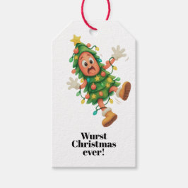 Sämsta jul någonsin! Rolig Salami Presentetikett