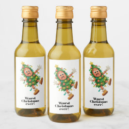 Sämsta julen någonsin! Rolig Salami Vinetikett