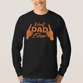 Sämsta pappa någonsin Roligt sarkastiskt fadersdag T Shirt