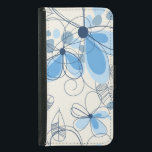 Samsung Galaxy 5 Wallet Case Plånboksfodral För Samsung Galaxy S5<br><div class="desc">Samsung Galaxy 5 Wallet Case visas i ett vackert blått blommigt. Anpassa det här objektet eller köp som det är.</div>