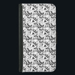 Samsung Galaxy 5 Wallet Case Plånboksfodral För Samsung Galaxy S5<br><div class="desc">Samsung Galaxy 5 Wallet Case visas i en svartvit blommigt. Anpassa det här objektet eller köp som det är. Lagrar-bild</div>