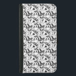 Samsung Galaxy 5 Wallet Case Plånboksfodral För Samsung Galaxy S5<br><div class="desc">Samsung Galaxy 5 Wallet Case visas i en svartvit blommigt. Anpassa det här objektet eller köp som det är. Lagrar-bild</div>