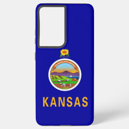 Samsung Galaxy S21 Plus Fodral Flagga i Kansas