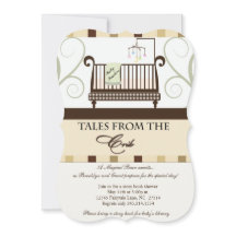 Samtal från Crib Storybook Shower-inbjudan