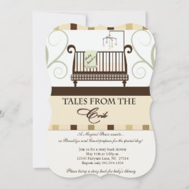 Samtal från Crib Storybook Shower-inbjudan Inbjudningar