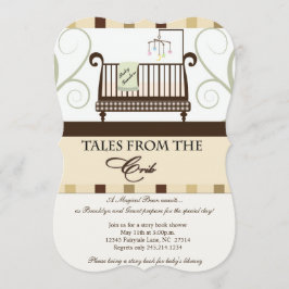 Samtal från Crib Storybook Shower-inbjudan Inbjudningar