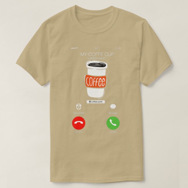 samtal från kaffe t shirt (Design framsida)