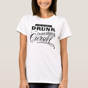 Samtal i Cursive T-shirt