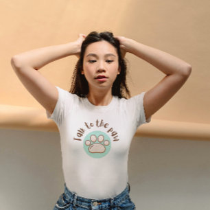 Samtal med tass illustrerade minimalistisk katt t shirt