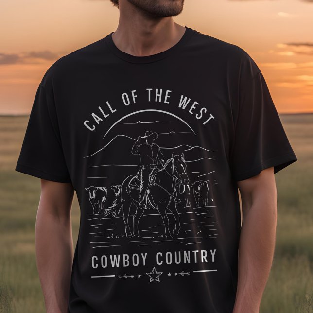 Samtal med Västern Minimalist Cowboy T Shirt (Skapare uppladdad)