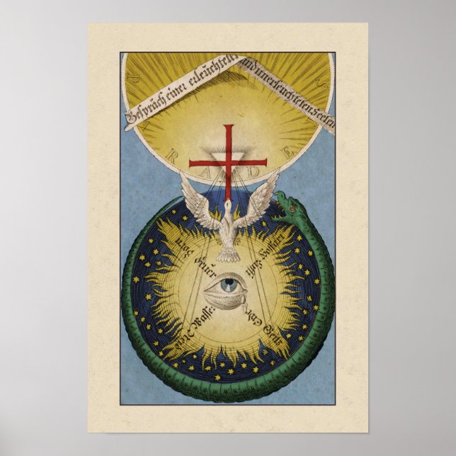 "Samtal mellan själar" Poster Jacob Böhme (Framsidan)