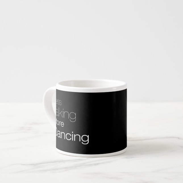 Samtal mindre av mer dans espressomugg (Framsida vänster)