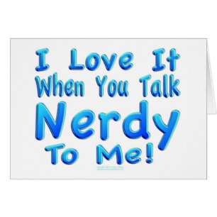 Samtal som är nerdy till mig hälsningskort