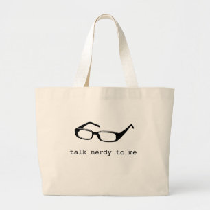 samtal som är nerdy till mig jumbo tygkasse