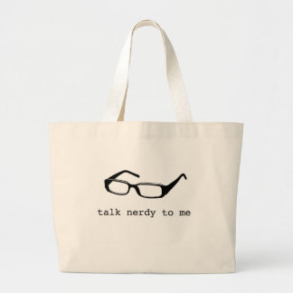 samtal som är nerdy till mig jumbo tygkasse