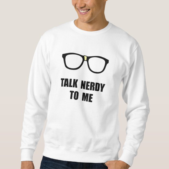 Samtal som är nerdy till mig långärmad tröja (Framsida)